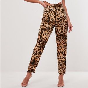Leopard print trousers